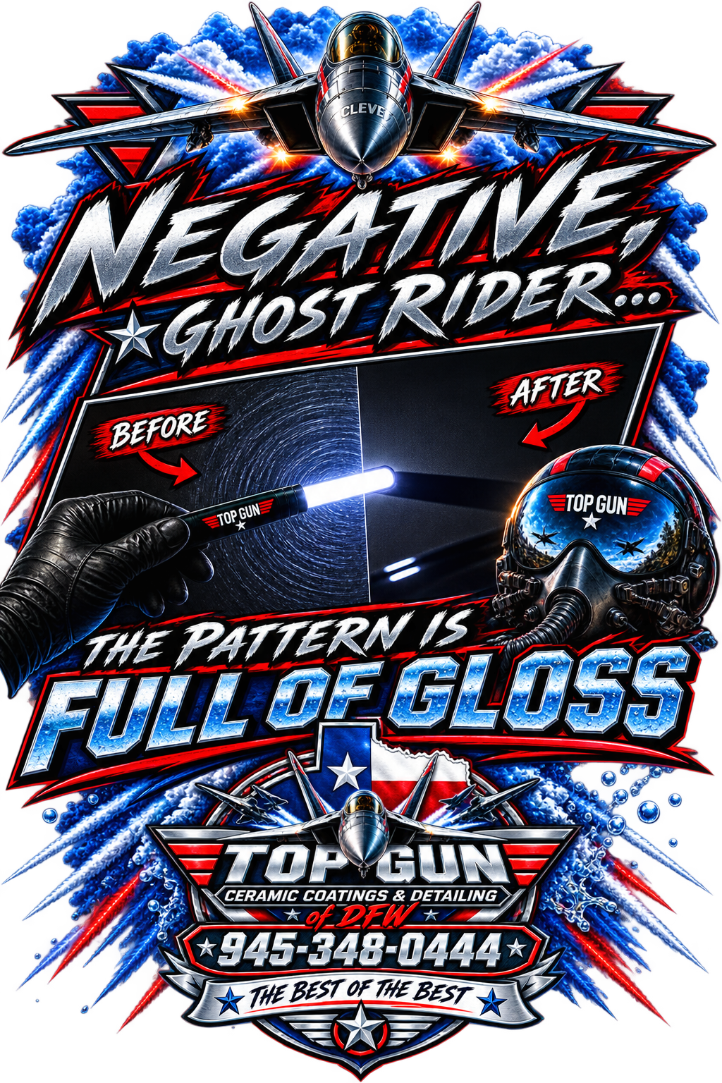 Top Gun Ceramic Coatings & Detailing of DFW Paint Correction - The Pattern Is Full of Gloss